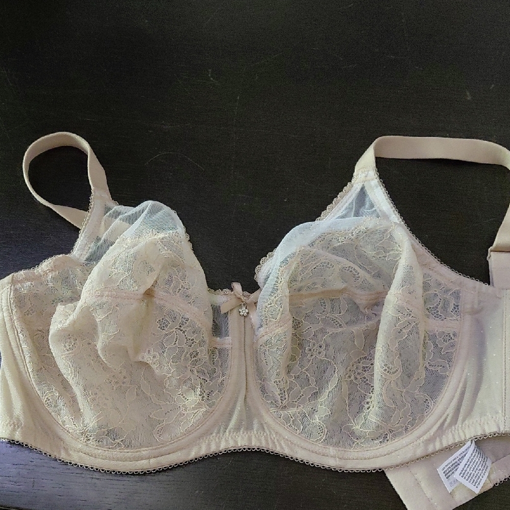 Chic Lace Cream Bra